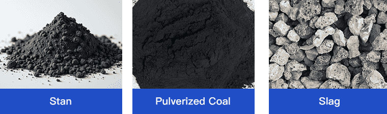 Briquetting machine Material images