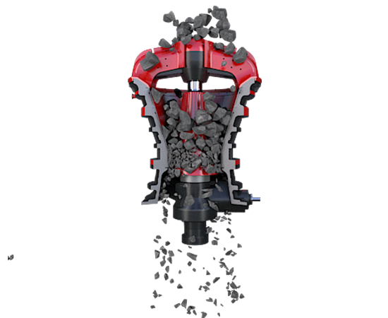 Gyratory crusher Working Principle images