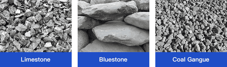 Hammer crusher Material images