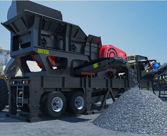 Tire-mounted mobile crusher Product images