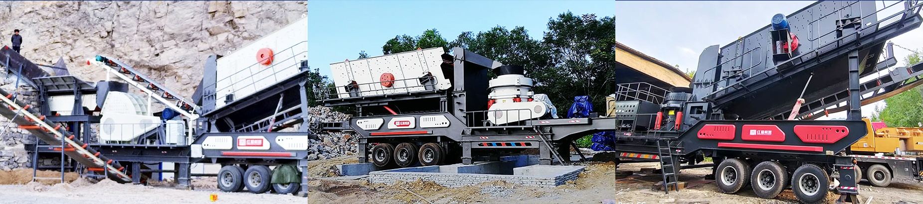 Tire-mounted mobile crusher Product image 1
